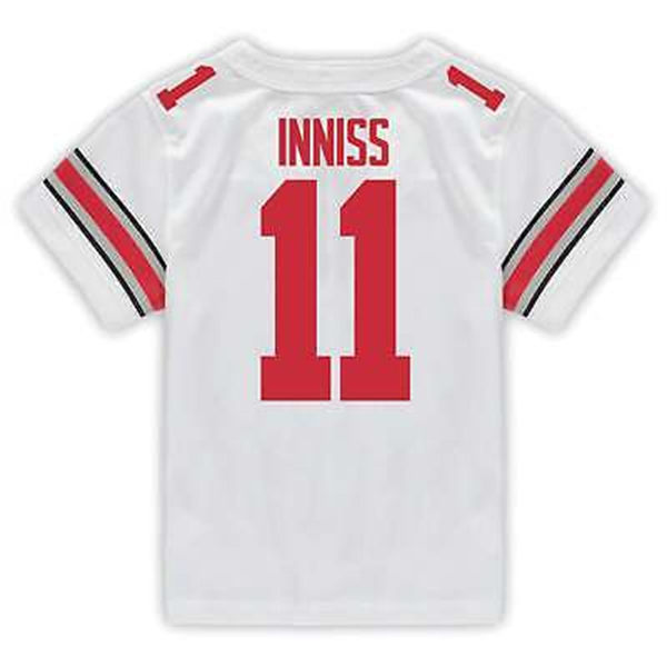 Mens Ohio State Buckeyes #11 Brandon Inniss White F.U.S.E. Limited College Football Game Jersey(1)