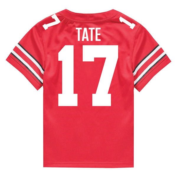 Mens Ohio State Buckeyes #17 Carnell Tate F.U.S.E. Limited Scarlet College Football Game Jersey(1)