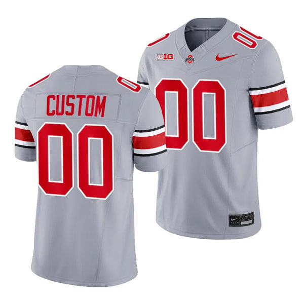 Youth's Custom Ohio State Buckeyes Stitched College Football Game Jersey Nike Gray S-2XL