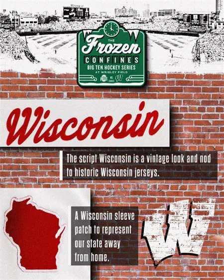 Wisconsin Hockey 2026 Frozen Confines Series Jersey Wisconsin Hockey 2026 Frozen Confines Series Jersey