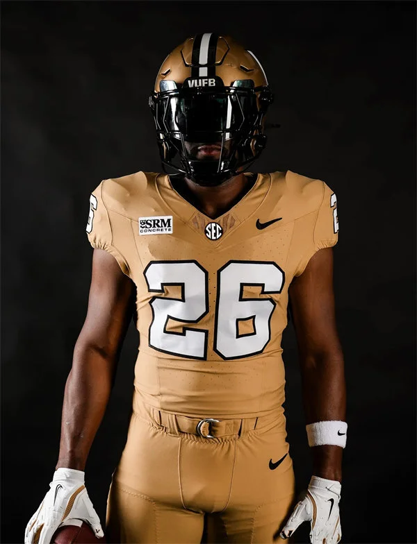 Stitched Vanderbilt Football 2026 Gold Jersey Stitched Vanderbilt Football 2026 Gold Jersey