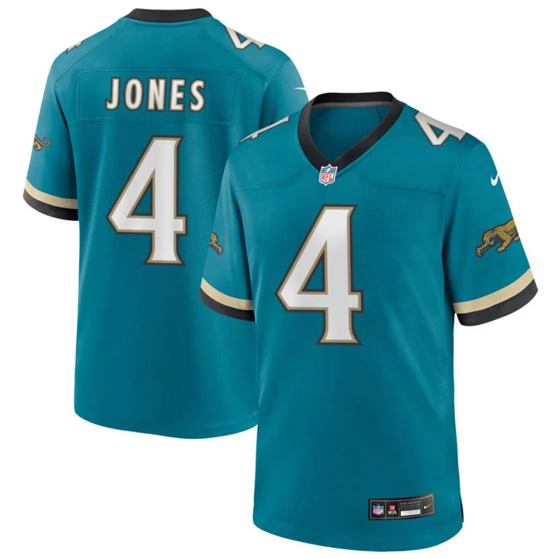 Mens Jacksonville Jaguars #4 Jarrian Jones Nike Teal Throwback Vapor F.U.S.E. Limited Jersey