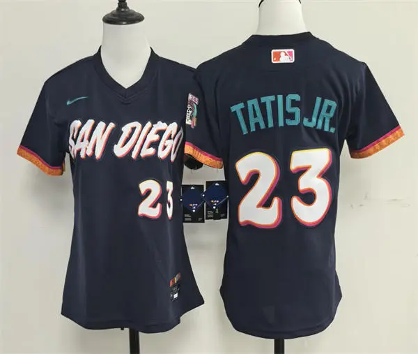 Women's San Diego Padres #23 Fernando Tatis Jr.  Nike 2026 Obsidian City Connect Limited Jersey