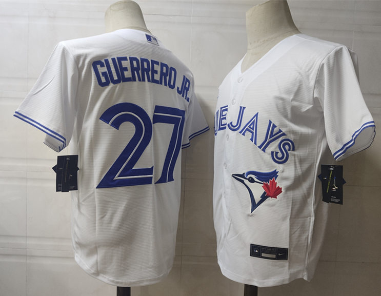 Men's Toronto Blue Jays #27 Vladimir Guerrero Jr Nike White Home Limited Jersey
