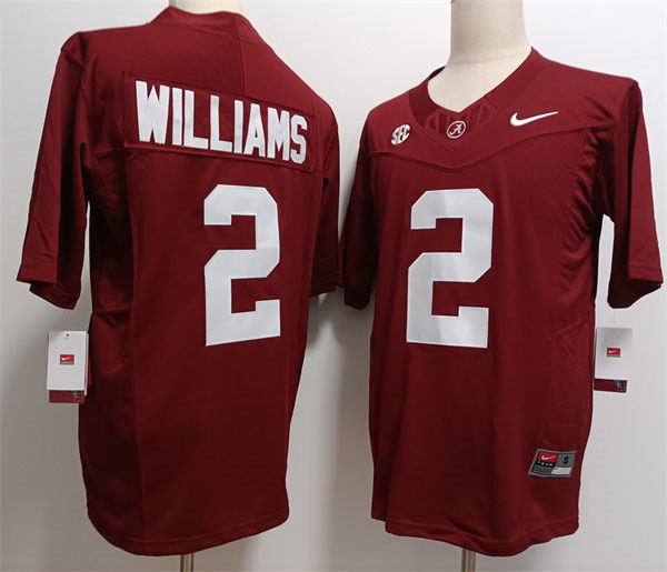 Men's Alabama Crimson Tide #2 Ryan Williams Crimson 2024 F.U.S.E. Limited College Football Game Jersey