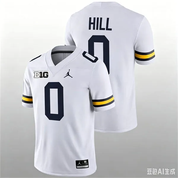 Michigan Wolverines #0 Jyaire Hill White College Football Game Jersey