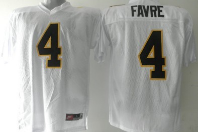 Southern Miss Golden Eagles #4 Brett Favre White Football Throwback Jersey