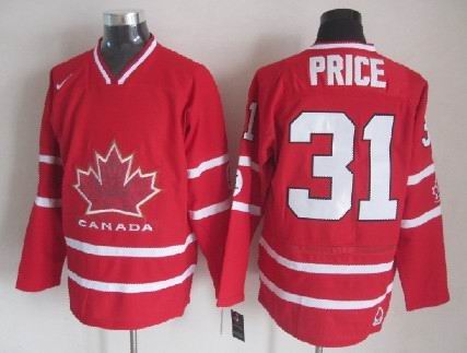 Mens NHL Jersey 2010 Olympics Canada #31 Carey Price Red