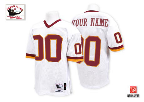 Washington Redskins Customized White Throwback Jerseys
