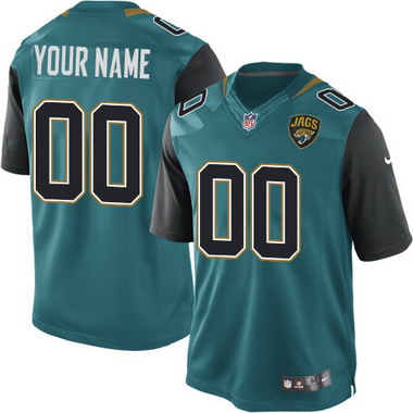 Men's Nike Jacksonville Jaguars Customized Nike 2015 Green Limited Jersey
