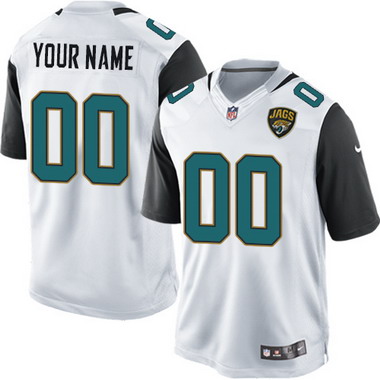 Men's Nike Jacksonville Jaguars Customized Nike 2015 White Limited Jersey
