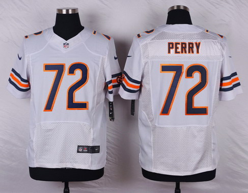 Men's Chicago Bears #72 William Perry White Retired Player NFL Nike Elite Jersey