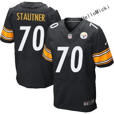 Men's Pittsburgh Steelers Retired Players #70 ernie stautner black  elite jersey