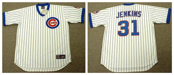 Men's Chicago Cubs #31 FERGUSON JENKINS White Pullover Cooperstown Throwback Jersey