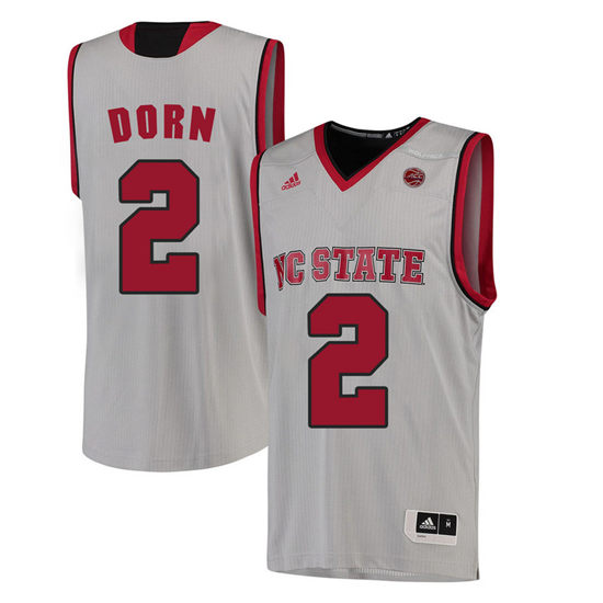 Men's NC State Wolfpack Torin Dorn 2 College Basketball Jersey - White