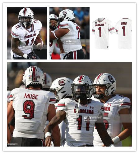 South Carolina Gamecocks Custom 2025 White College Football Game Jersey