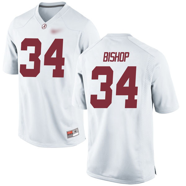 Brandon Bishop Alabama Crimson Tide Men's Jersey - #34 NCAA White Game