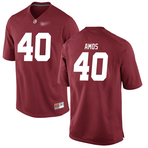 Giles Amos Alabama Crimson Tide Men's Jersey - #40 NCAA Crimson Game