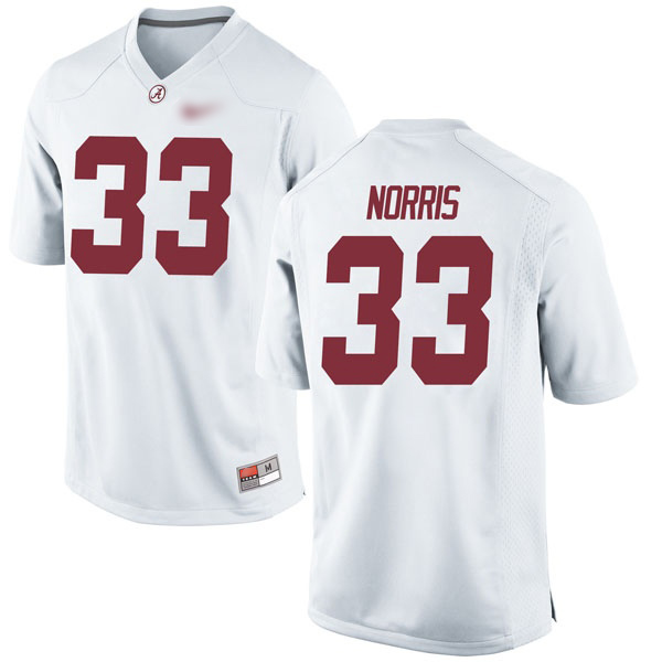 Kendall Norris Alabama Crimson Tide Men's Jersey - #33 NCAA White Game