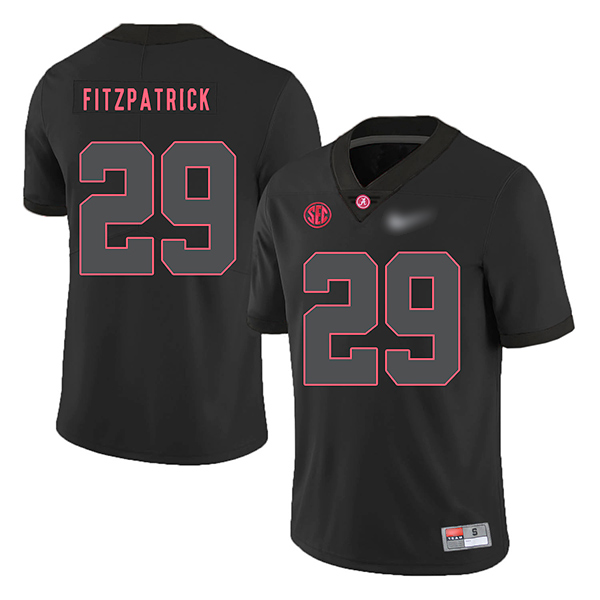 Minkah Fitzpatrick Alabama Crimson Tide Men's Jersey - #29 NCAA Black Game Authentic