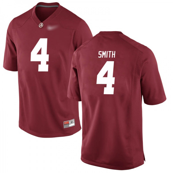Saivion Smith Alabama Crimson Tide Men's Jersey - #4 NCAA Crimson Game