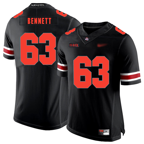Michael Bennett IV Ohio State Buckeyes Men's Jersey - #63 NCAA Black Replica Authentic