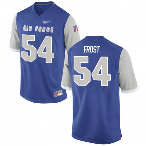 Christian Frost Air Force Falcons Mens Jersey - #54 NCAA Royal Game