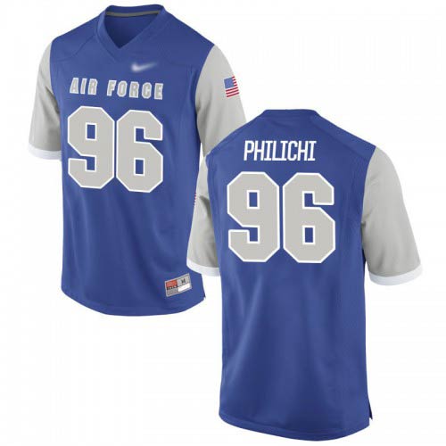 Matthew Philichi Air Force Falcons Mens Jersey - #96 NCAA Royal Game
