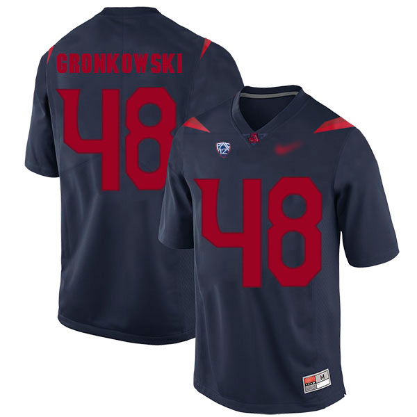 Rob Gronkowski Arizona Wildcats Men's Jersey - #48 NCAA Navy Blue Replica Authentic