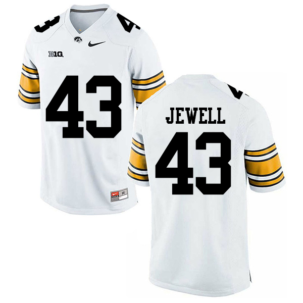 Josey Jewell Iowa Hawkeyes Men's Jersey - #43 NCAA White Stitched Nike Authentic