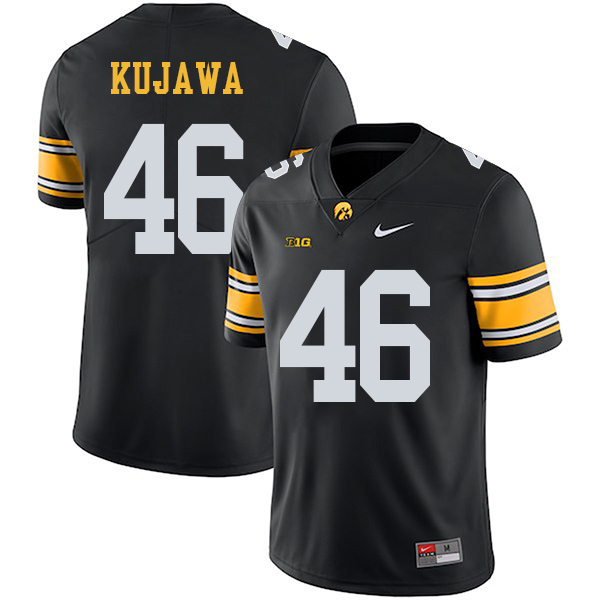 Tommy Kujawa Iowa Hawkeyes Men's Jersey - #46 NCAA Black Stitched Nike Authentic