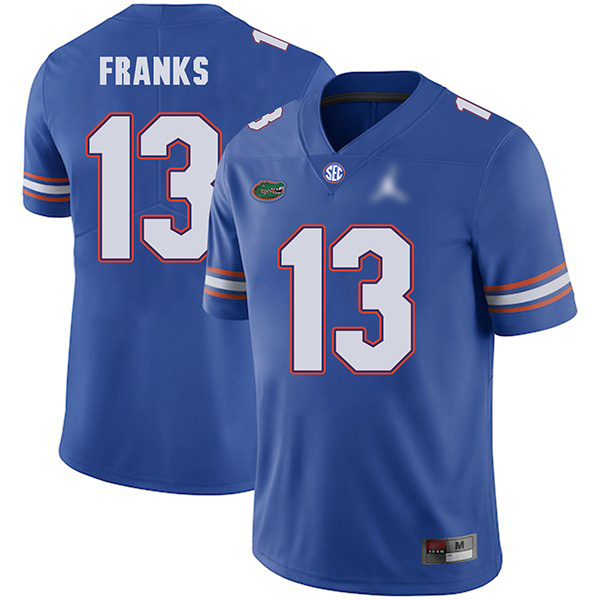 Feleipe Franks Florida Gators Men's Jersey - #13 NCAA Blue Untouchable Authentic
