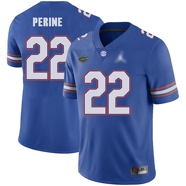 Lamical Perine Florida Gators Men's Jersey - #22 NCAA Blue Untouchable Authentic