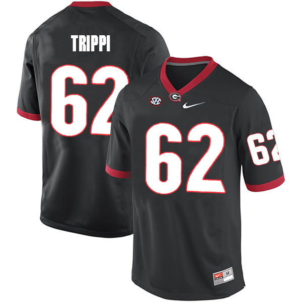 Charley Trippi Georgia Bulldogs Men's Jersey - #62 NCAA Black Limited Home