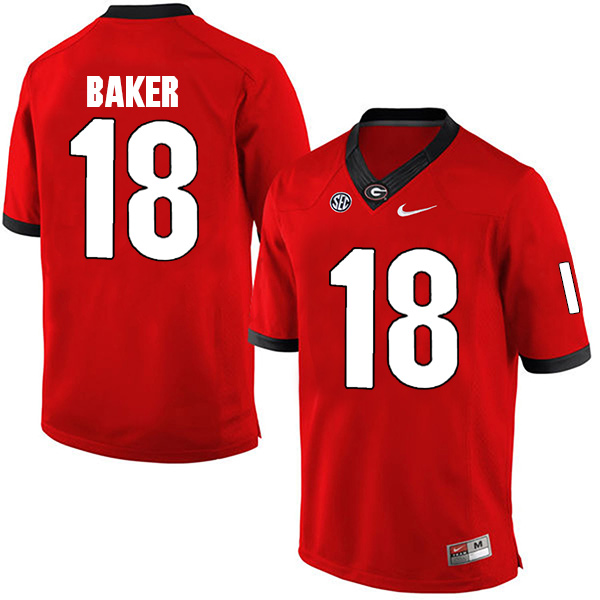 Deandre Baker Georgia Bulldogs Men's Jersey - #18 NCAA Red Limited Home
