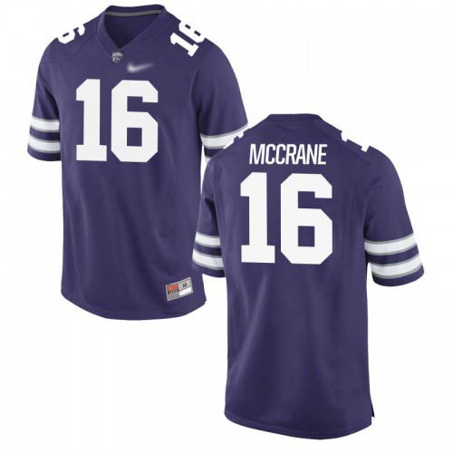 Matthew McCrane Kansas State Wildcats Men's Jersey - #16 NCAA Purple Game