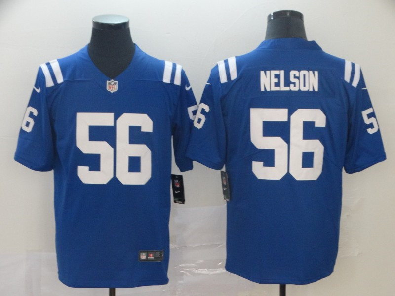 Men's Indianapolis Colts #56 Quenton Nelson Nike Royal NFL Vapor Limited Jersey