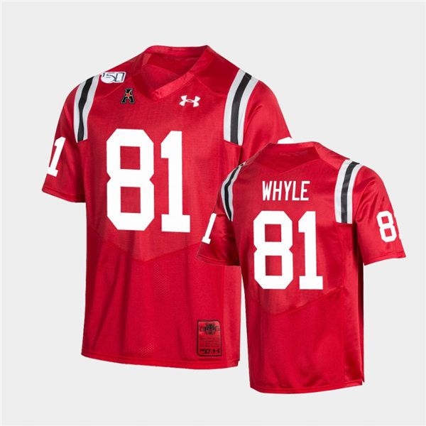 Mens Cincinnati Bearcats #81 Josh Whyle Under Armour Red College Football Alumni Jersey