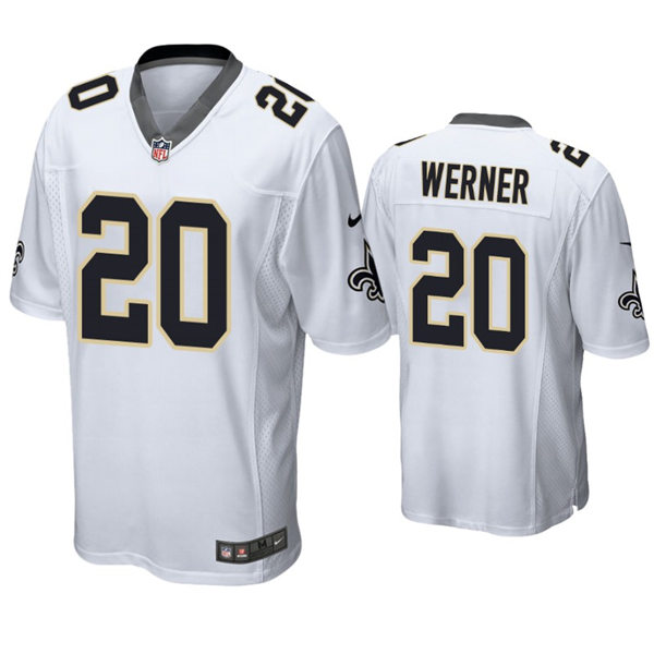 Youth New Orleans Saints #20 Pete Werner Nike White Limited Jersey