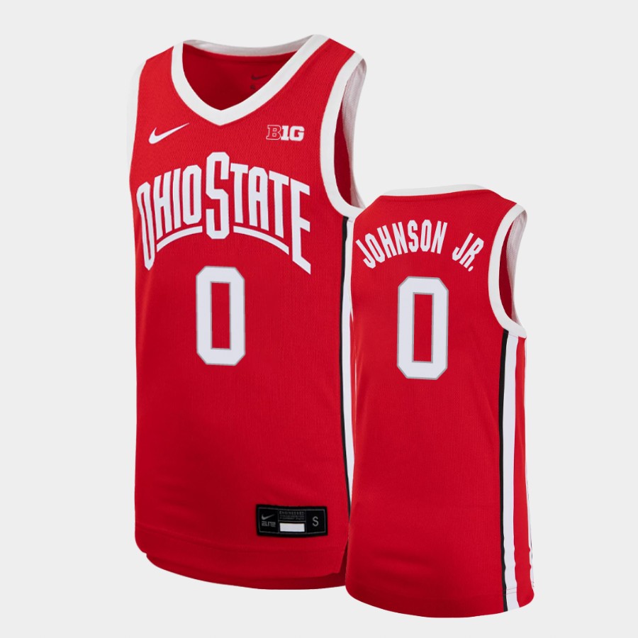 Youth's #0 Meechie Johnson Jr. Ohio State Buckeyes Nike Scarlet Stitched College Basketball Jersey