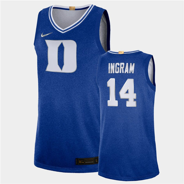 Mens Duke Blue Devils #14 Brandon Ingram Nike Royal 100th Anniversary Rivalry Basketball Jersey Mens Duke Blue Devils #14 Brandon Ingram Nike Royal 100th Anniversary Rivalry Basketball Jersey