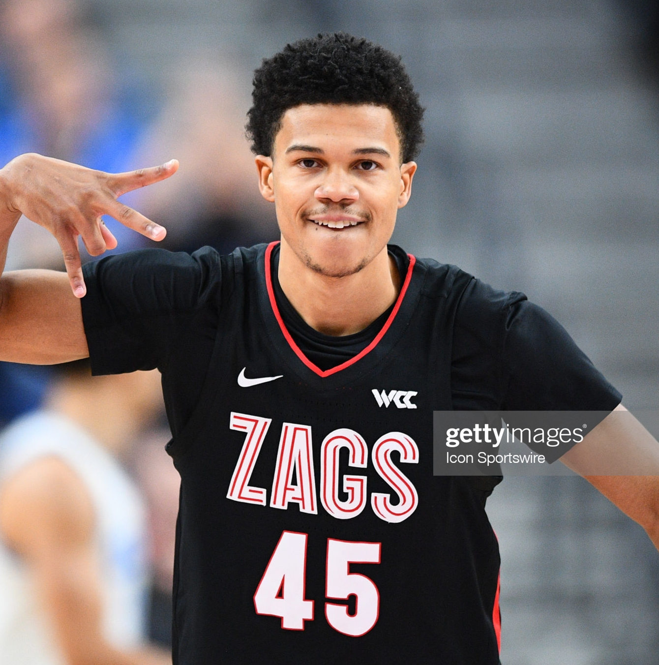 Mens Gonzaga Bulldogs #45 Rasir Bolton Nike 2021-22 Black WCC College Basketball Game Jersey Mens Gonzaga Bulldogs #45 Rasir Bolton Nike 2021-22 Black WCC College Basketball Game Jersey