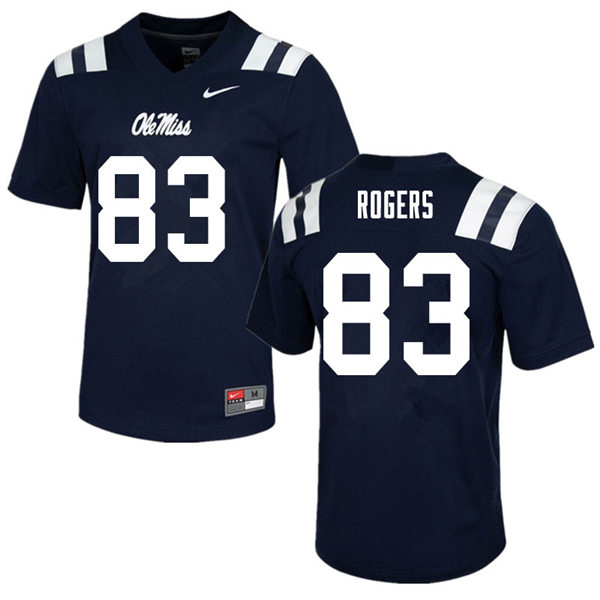 Mens Ole Miss Rebels #83 Chase Rogers Nike Navy College Football Game Jersey Mens Ole Miss Rebels #83 Chase Rogers Nike Navy College Football Game Jersey