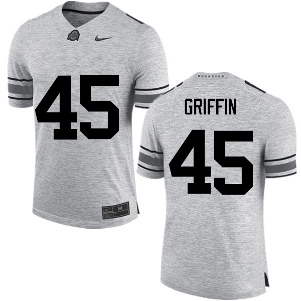 Mens #45 Archie Griffin Ohio State Buckeyes Stitched Nike Gray College Football Game Jersey S-3XL
