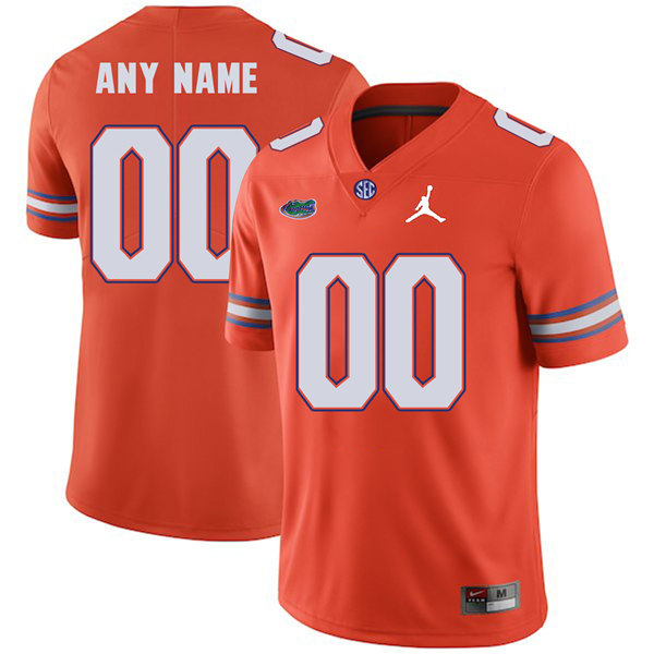 Florida Gators Custom Jordan Brand Orange Football Game Jersey