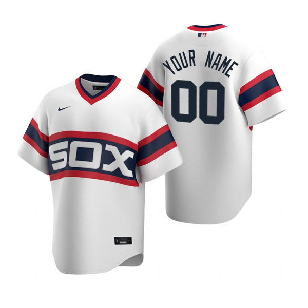 Chicago White Sox Custom Nike White Cooperstown Collection Jersey