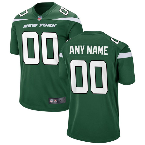 New York Jets Custom Nike 2022-24 Green Vapor Limited Jersey