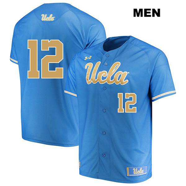 Men's UCLA Bruins #12 Gerrit Cole Blue Under Armour College Baseball Jersey