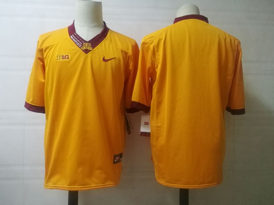 Men's Minnesota Golden Gophers Blank Nike Gold College Football Jersey