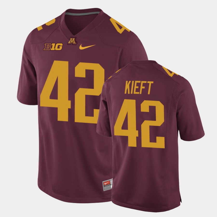 Men's Minnesota Golden Gophers #42 Ko Kieft Maroon Nike Maroon College Football Jersey